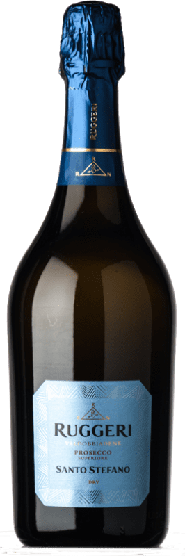 12,95 € Spedizione Gratuita | Spumante Bianco Ruggeri Santo Stefano Seco — Secco D.O.C.G. Prosecco di Conegliano-Valdobbiadene