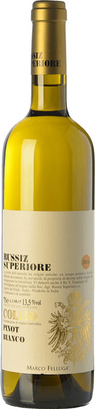 Envio grátis | Vinho branco Russiz Superiore Pinot Bianco D.O.C. Collio Goriziano-Collio Friuli-Venezia Giulia Itália Pinot Branco 75 cl