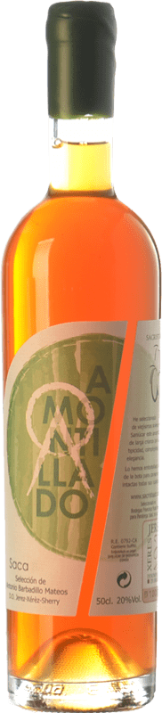 83,95 € Kostenloser Versand | Verstärkter Wein Sacristía AB Selección Amontillado Muy Viejo en Rama D.O. Manzanilla-Sanlúcar de Barrameda Medium Flasche 50 cl