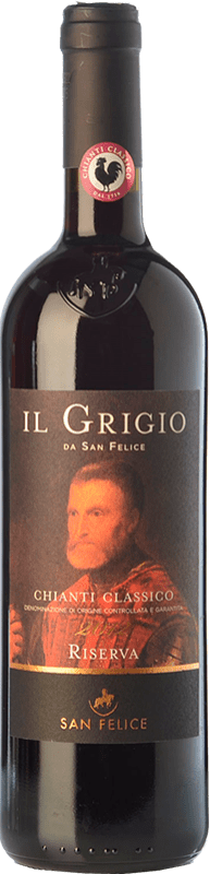 14,95 € Бесплатная доставка | Красное вино San Felice Il Grigio Резерв D.O.C.G. Chianti Classico