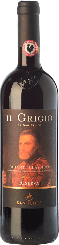 14,95 € | Красное вино San Felice Riserva Il Grigio Резерв D.O.C.G. Chianti Classico Тоскана Италия Sangiovese 75 cl