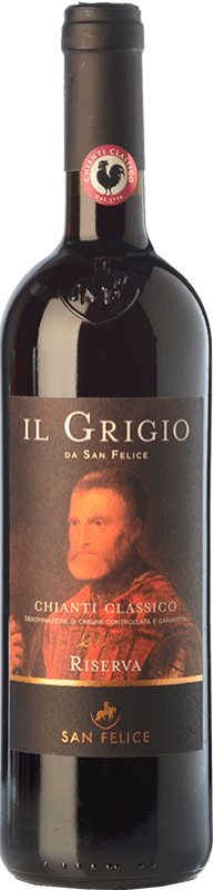 Free Shipping | Red wine San Felice Il Grigio Reserve D.O.C.G. Chianti Tuscany Italy Sangiovese 75 cl