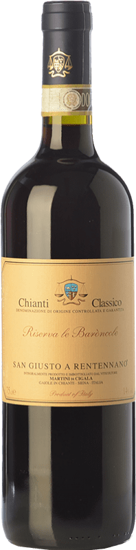 36,95 € | Rotwein San Giusto a Rentennano Le Baròncole D.O.C.G. Chianti Classico Toskana Italien Sangiovese, Canaiolo Schwarz Ökologisch 75 cl