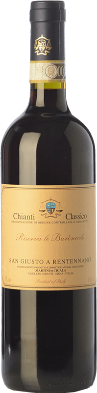 送料無料 | 赤ワイン San Giusto a Rentennano Le Baròncole D.O.C.G. Chianti Classico トスカーナ イタリア Sangiovese, Canaiolo Black 75 cl