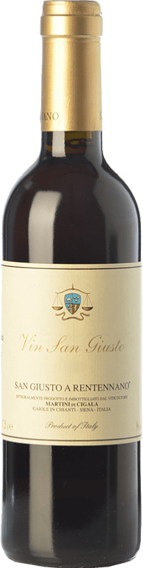 53,95 € Envío gratis | Vino dulce San Giusto a Rentennano Vin San Giusto I.G.T. Toscana Ecológico Media Botella 37 cl