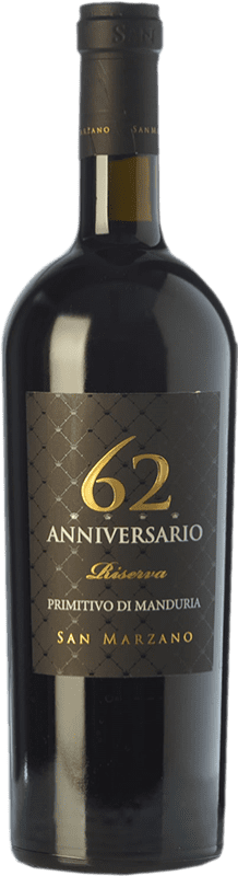 39,95 € | 赤ワイン San Marzano 62 予約 D.O.C. Primitivo di Manduria プーリア イタリア Primitivo 75 cl