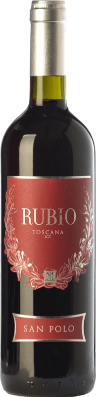 10,95 € | Red wine San Polo Rubio I.G.T. Toscana Tuscany Italy Merlot, Sangiovese, Cabernet Franc Bottle 75 cl