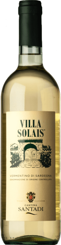 10,95 € | Белое вино Santadi Villa Solais D.O.C. Vermentino di Sardegna Sardegna Италия Vermentino — Верментино 75 cl