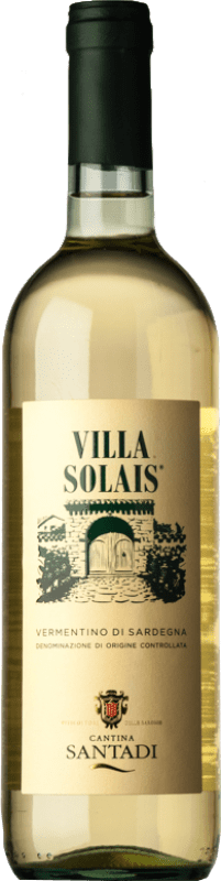 11,95 € | 白酒 Santadi Villa Solais D.O.C. Vermentino di Sardegna 撒丁岛 意大利 Vermentino 75 cl