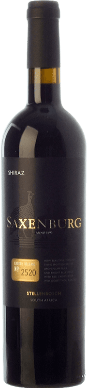 54,95 € | Vin rouge Saxenburg Edición Limitada Shiraz Crianza I.G. Stellenbosch Stellenbosch Afrique du Sud Syrah 75 cl