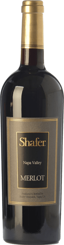 Kostenloser Versand | Rotwein Shafer Merlot Crianza — Kurze Fassreifung I.G. Napa Valley Napa-Tal Vereinigte Staaten Merlot, Cabernet Sauvignon, Cabernet Franc 75 cl