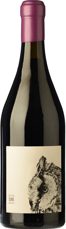 Free Shipping | Red wine Sicus Sons Young D.O. Penedès Catalonia Spain Monastrell Organic 75 cl
