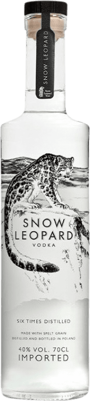 Envoi gratuit | Vodka Snow Leopard Pologne 70 cl