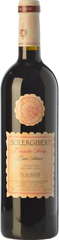 36,95 € | Красное вино Solergibert Serra Conxita Гранд Резерв D.O. Pla de Bages Каталония Испания Merlot 75 cl