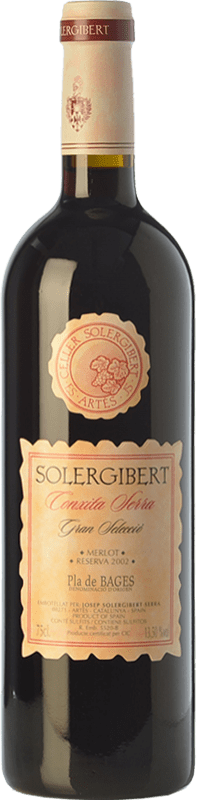 33,95 € Kostenloser Versand | Rotwein Solergibert Serra Conxita Große Reserve — Lange Reifung D.O. Pla de Bages