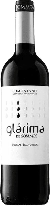 Бесплатная доставка | Красное вино Sommos Glárima Дуб D.O. Somontano Арагон Испания Tempranillo, Merlot, Cabernet Sauvignon 75 cl