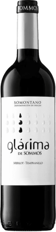 Бесплатная доставка | Красное вино Sommos Glárima Дуб D.O. Somontano Арагон Испания Tempranillo — Темпранильо, Merlot — Мерло, Cabernet Sauvignon — Каберне Совиньон 75 cl