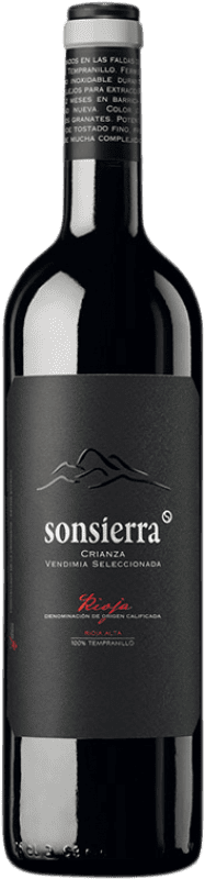 免费送货 | 红酒 Sonsierra Vendimia Seleccionada Crianza 2011 D.O.Ca. Rioja 拉里奥哈 西班牙 Tempranillo 瓶子 75 cl