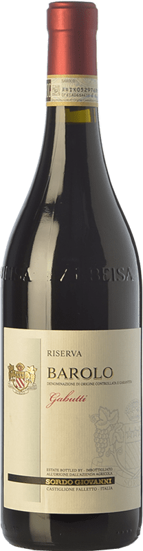 62,95 € Бесплатная доставка | Красное вино Sordo Gabutti Резерва D.O.C.G. Barolo