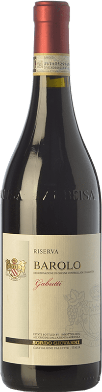 65,95 € Kostenloser Versand | Rotwein Sordo Gabutti Reserve D.O.C.G. Barolo