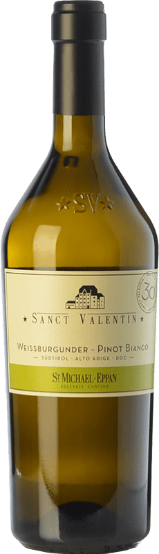 Free Shipping | White Wine St. Michael-Eppan Sanct Valentin D.O.C. Alto Adige Trentino-Alto Adige Italy Pinot Blanc 75 cl