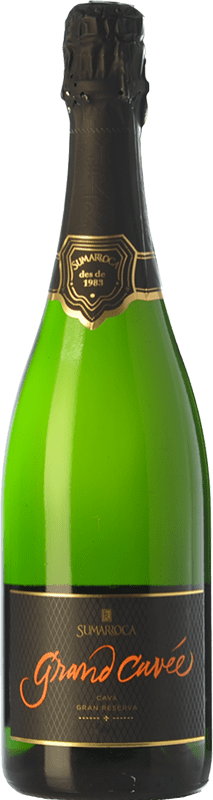 19,95 € | White sparkling Sumarroca Grand Cuvée Brut Nature D.O. Cava Catalonia Spain Chardonnay, Parellada Bottle 75 cl