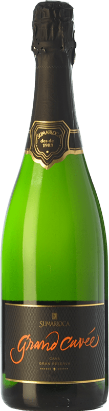 Envoi gratuit | Vin Mousseux Blanc Sumarroca Brut Nature Grande Cuvée D.O. Cava Catalogne Espagne Chardonnay, Parellada 75 cl