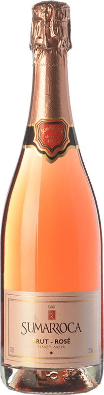 Kostenloser Versand | Rosé Sekt Sumarroca Rosé Brut D.O. Cava Katalonien Spanien Spätburgunder 75 cl