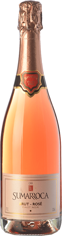 17,95 € | Rosé Sparkling Wine Sumarroca Rosé Brut D.O. Cava Catalonia Spain Pinot Black 75 cl