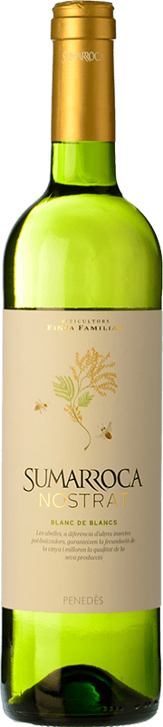11,95 € Бесплатная доставка | Белое вино Sumarroca Nostrat Blanc de Blancs Молодой D.O. Penedès