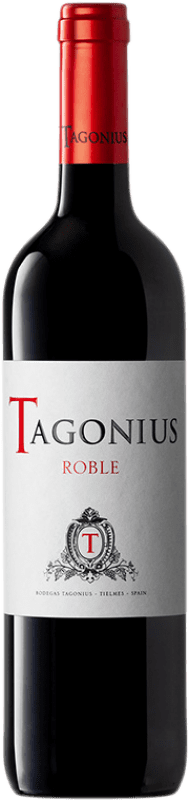 8,95 € | Red wine Tagonius Roble D.O. Vinos de Madrid Madrid's community Spain Tempranillo, Merlot, Syrah, Cabernet Sauvignon Bottle 75 cl