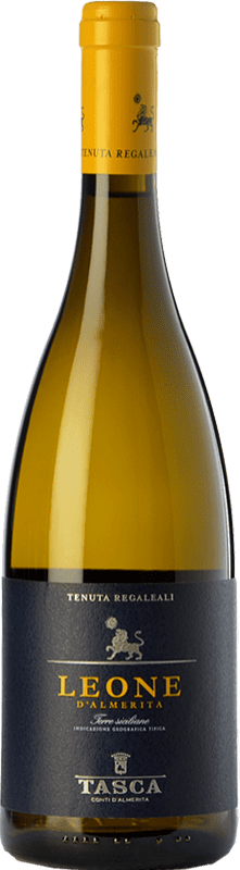 18,95 € Free Shipping | White wine Tasca d'Almerita Leone I.G.T. Terre Siciliane Sicily Italy Gewürztraminer, Pinot White, Sauvignon, Catarratto Bottle 75 cl