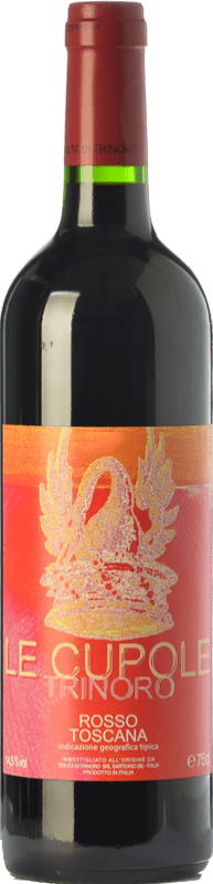 Бесплатная доставка | Красное вино Tenuta di Trinoro Le Cupole I.G.T. Toscana Тоскана Италия Merlot — Мерло, Cabernet Sauvignon — Каберне Совиньон, Cabernet Franc — Каберне Фран, Petit Verdot 75 cl