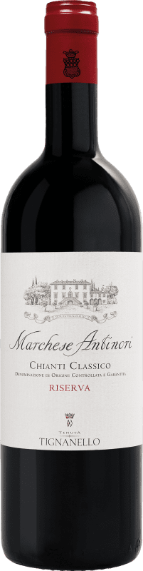 64,95 € Spedizione Gratuita | Vino Rosso Antinori Tignanello Marchese Antinori Classico Riserva D.O.C.G. Chianti