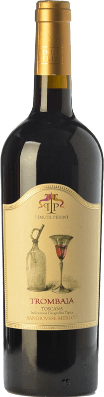 29,95 € | Red wine Tenute Perini Trombaia I.G.T. Toscana Tuscany Italy Merlot, Sangiovese Bottle 75 cl