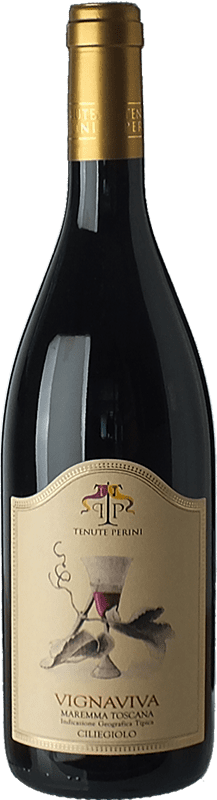 Free Shipping | Red wine Tenute Perini Vignaviva D.O.C. Maremma Toscana Tuscany Italy Ciliegiolo Organic 75 cl