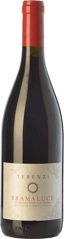 Free Shipping | Red Wine Terenzi Bramaluce D.O.C. Maremma Toscana Tuscany Italy Syrah — Shiraz, Sangiovese 75 cl