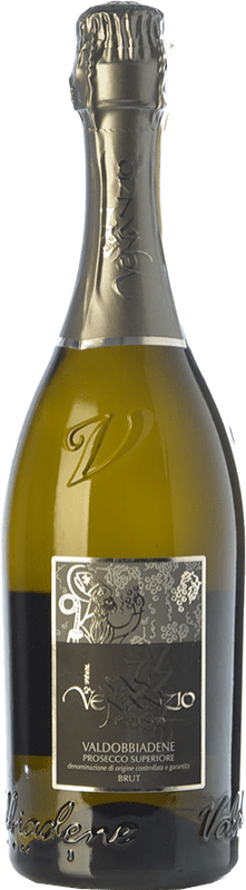 Бесплатная доставка | Белое игристое San Venanzio брют D.O.C.G. Prosecco di Conegliano-Valdobbiadene Treviso Италия Glera 75 cl