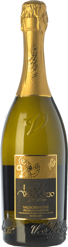 Envoi gratuit | Blanc mousseux San Venanzio Extra -Sec D.O.C.G. Prosecco di Conegliano-Valdobbiadene Trévise Italie Glera 75 cl