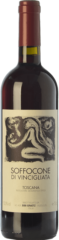 26,95 € | Red wine Bibi Graetz Soffocone di Vincigliata I.G.T. Toscana Tuscany Italy Sangiovese, Colorino, Canaiolo Bottle 75 cl