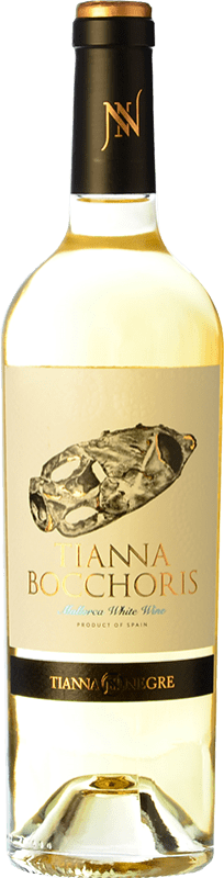 18,95 € Free Shipping | White wine Tianna Negre Bocchoris Blanc Crianza I.G.P. Vi de la Terra de Mallorca Balearic Islands Spain Sauvignon White, Premsal, Giró Ros Bottle 75 cl