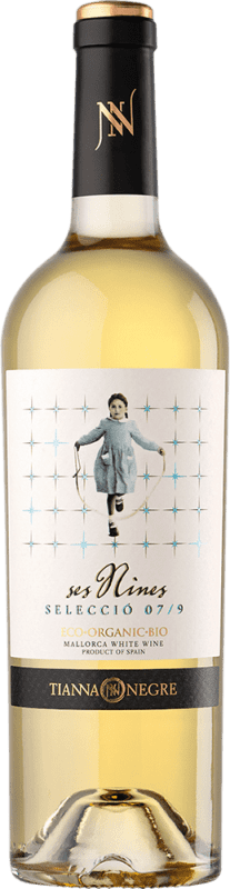 Envio grátis | Vinho branco Tianna Negre Ses Nines Blanc Selecció 07/9 Crianza D.O. Binissalem Ilhas Baleares Espanha Chardonnay, Mascate, Premsal 75 cl