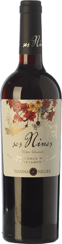 Envío gratis | Vino tinto Tianna Negre Ses Nines Edició Limitada Joven D.O. Binissalem Islas Baleares España Merlot, Syrah, Cabernet Sauvignon, Callet, Mantonegro 75 cl