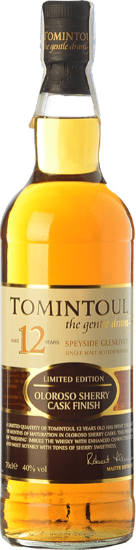 Envoi gratuit | Single Malt Whisky Tomintoul Oloroso Sherry Cask Finish Speyside Royaume-Uni 12 Ans 70 cl