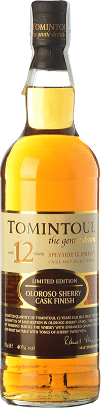 54,95 € | Whisky Single Malt Tomintoul Oloroso Sherry Cask Finish — Finition en Fût Speyside Royaume-Uni 12 Ans 70 cl