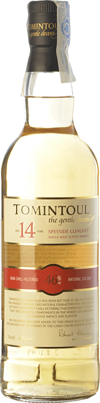 Kostenloser Versand | Whiskey Single Malt Tomintoul Speyseite Großbritannien 14 Jahre 70 cl