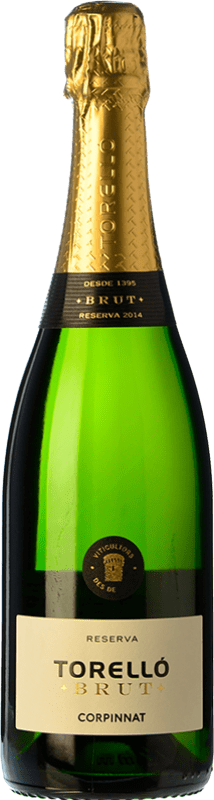 18,95 € | White Sparkling Wine Torelló Brut Reserve D.O. Cava Catalonia Spain Macabeo, Xarel·lo, Parellada 75 cl