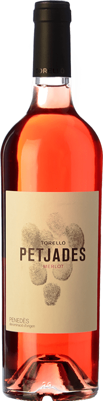 10,95 € Free Shipping | Rosé wine Torelló Petjades D.O. Penedès Catalonia Spain Merlot Magnum Bottle 1,5 L