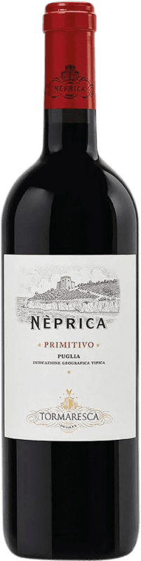 10,95 € | Vino tinto Tormaresca Neprica I.G.T. Puglia Puglia Italia Cabernet Sauvignon, Primitivo, Negroamaro 75 cl
