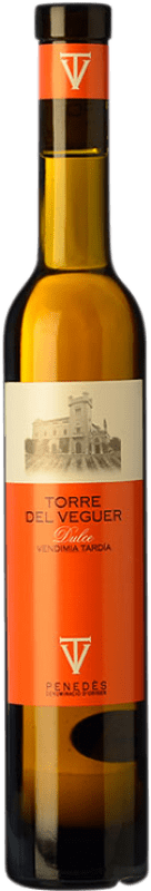 13,95 € Kostenloser Versand | Süßer Wein Torre del Veguer Vendimia Tardía D.O. Penedès Halbe Flasche 37 cl